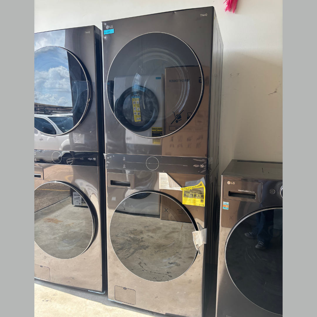 LG Single Unit Front Load WashTower with Center Control 4.5 Cu. Ft. Washer and 7.4 Cu. Ft. Gas Dryer