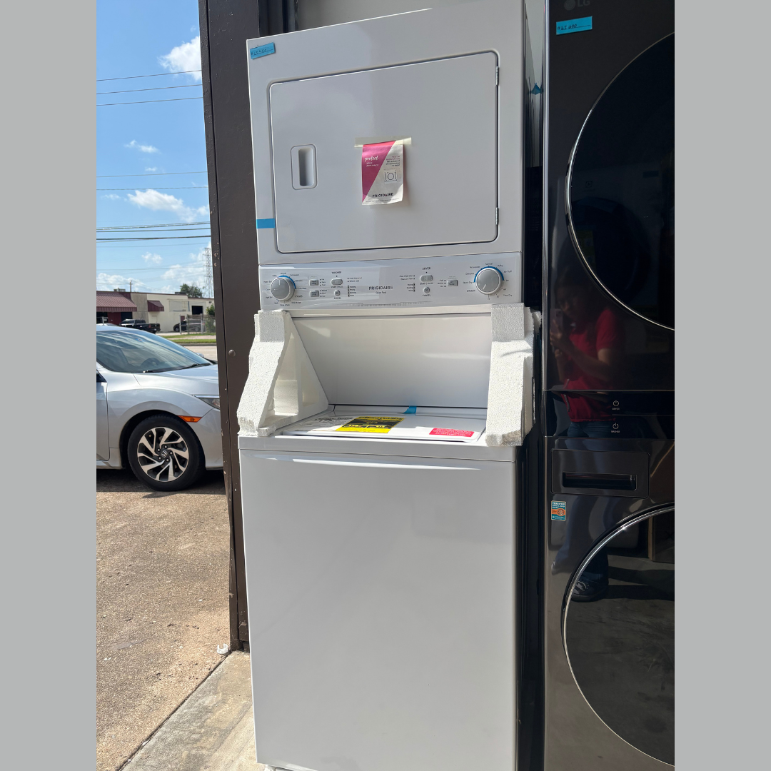Frigidaire Gas Washer/Dryer Laundry Center - 3.9 Cu. Ft Washer and 5.5 Cu. Ft. Dryer