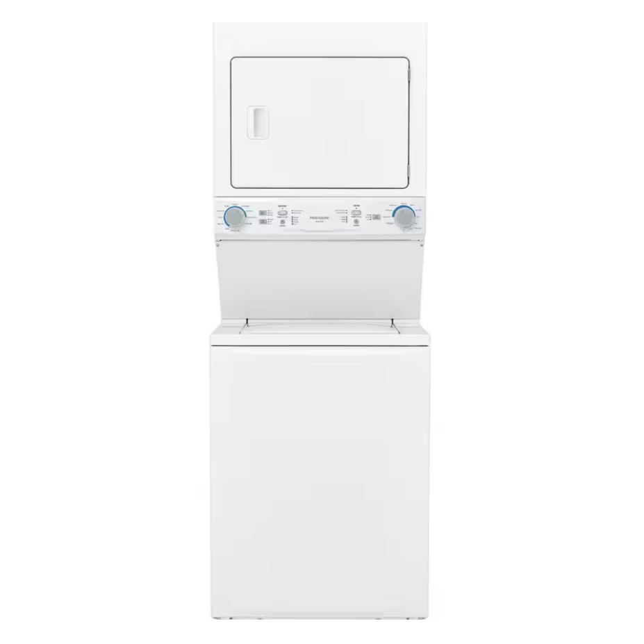 Frigidaire 3.9 cu. ft. Washer and 5.6 cu. ft. Gas Dryer Combo in White with Quick Wash & Dry Cycle (INV 1845)