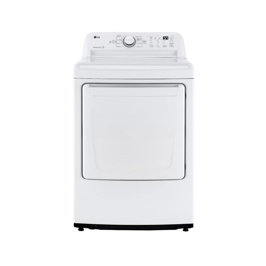 LG 7.3 Cu. Ft. Vented Electric Dryer in White with Sensor Dry