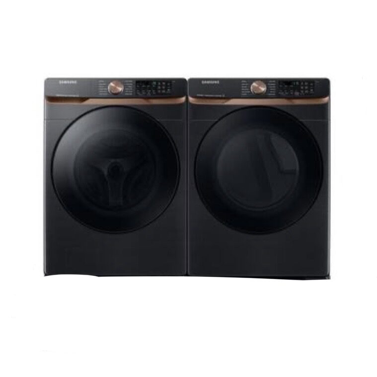 Samsung 5 cu.ft Washer & 7.5 cu.ft Gas Dryer in Brushed Black