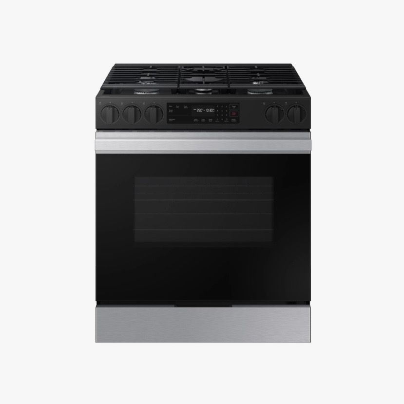 Samsung Bespoke Slide In Gas Range 30 in